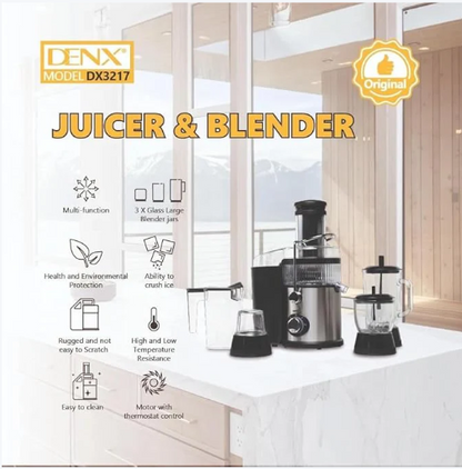 Denx - 4-in-1 Juicer & Blender ©